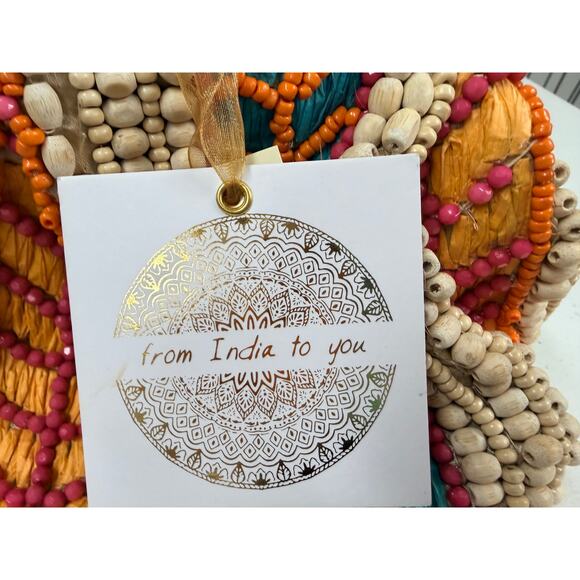 NWT Beaded Boho Festival Clutch Crossbody Bag India Handmade Colorful - Picture 4 of 7